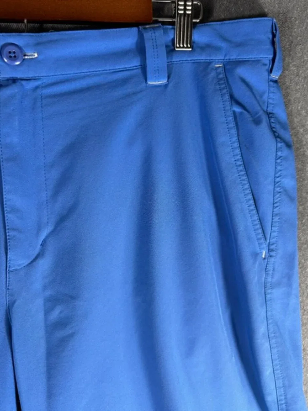 Columbia PFG Omni-Shield Fishing Shorts Mens Sz 40x10 Blue Performance Stretch